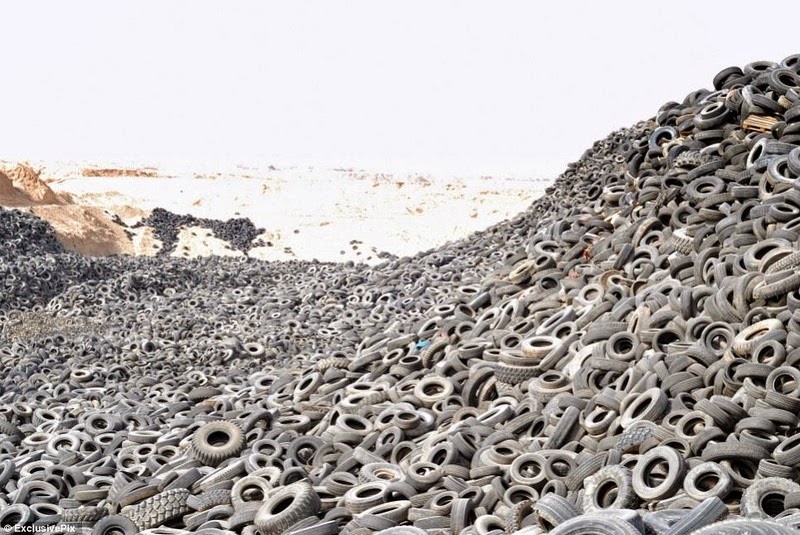 Tire graveyard, Kuwait