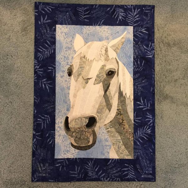 Diane's horse as a quilt. Castilleja Cotton.